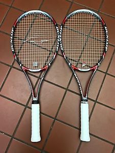 PAIR (2) Dunlop Aerogel 4D 300 3 Hundred Tour 4 1/2" Tennis Racquet Racket 98"