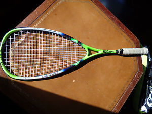 Wilson Sledge Hammer 130 Titanium Squash Raquet w/Pwrholes Tech