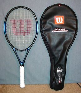 WILSON HYPER HAMMER H4 112 SQ. IN. OVERSIZE TENNIS RACQUET WITH CASE