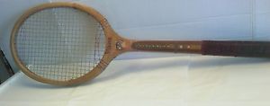 Slazenger Wood Viking Tennis Racquet 4 3/8 Grip  Medium