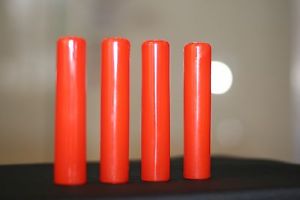 RACQUETBALL REPLACEMENT TACKY GRIP for RACQUETBALL Racquet. VISION RED. 4 SETS