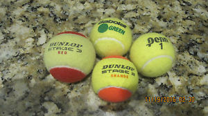 20 Used Assorted Tennis Balls Various Sizes and Compression in GOOD condition