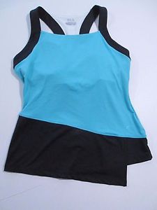 Fila Platinum,  Asymmetrical Tennis Tank Shirt, Green, Sz. Short