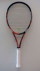Used PRINCE TOUR PRO 100 Tennis Racquet Racket 4 1/4 (2) Power Strung Orange