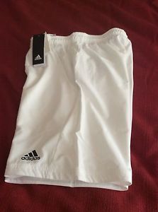 Adidas Men's TS Essex Climalite Tennis Shorts NWT Small White/black