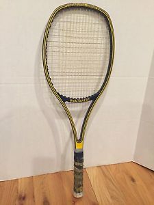 80s SNAUWAERT BORON DYNO Tennis Racket Impact Graphite Vintage Racquet Yellow L5