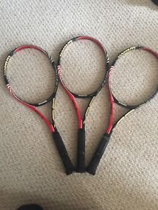 Three Wilson Six One 95 BLX Tennis Racquets (3)