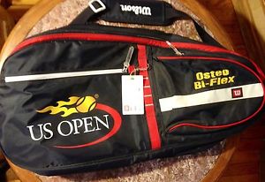 Wilson US Open Dual Tennis Racquet Equipment Carry Bag Padded Carry Strap Multi