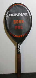 Donnay Borg Pro Tennis Racquet With Original Head Cover – Light 3 – Made in B...