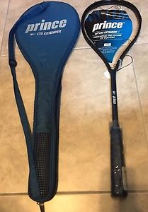 Vintage Prince CTS Extender II Squash Racquet w/ case NEW Blue Black Unstrung