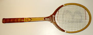 1 Bancroft Billie Jean King Signature vintage tennis wooden racquet,strung head