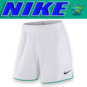 NIKE FLEX ACE PREMIER 7" MEN'S TENNIS SHORTS WHITE/GREEN SIZE 2XL 729399 $80