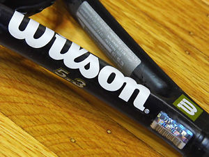 NEW STRINGS Wilson Hyper Hammer 5.3 Midplus Racket 4 3/8