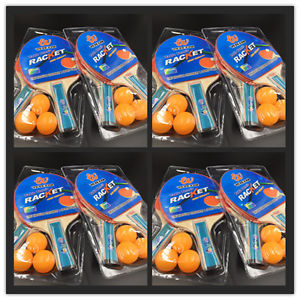 8xtischtennisschlaeger Set 16 Raquette 30 Balles de ping pong Tennis table