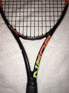 Wilson Burn 100 sq.in Tennis Racquet  4 3/8 Strung with Wilson syntetic gut