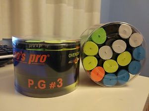 x60 OVERGRIP PROS PRO PG3 PERFORADO(COLORES ). PADEL TENIS BADMINTON OVERGRIPS