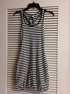 Adidas Dress Black and White Stripe with Racerback Size XS