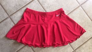 Women's Red Nike Tennis Skirt Size Medium