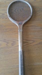 ANTIQUE VINTAGE WOOD TENNIS RACKET c.1920 SIMMONS CHAMPIONSHIP +