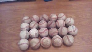 22 USED BASEBALLS LOT FOR BATTING AND FIELDING PRACTICE