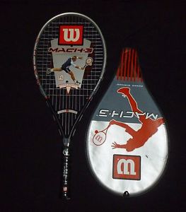 NEW WILSON MACH 3 POWER STRINGS GRAPHITE TITANIUM  TENNIS RACKET #3191