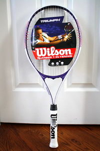 NEW WILSON  TRIUMPH V MATRIX SYSTEM TENNIS RACKET TITANIUM