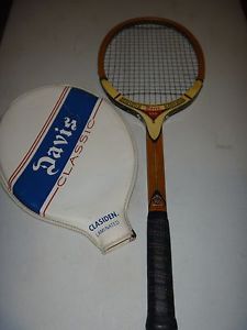 VTG TAD Davis Wood Tennis Racquet RARE MODEL Custom Made USA OLD SCHOOL TAD