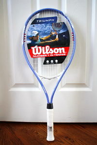 NEW WILSON  TRIUMPH V MATRIX SYSTEM TENNIS RACKET TITANIUM