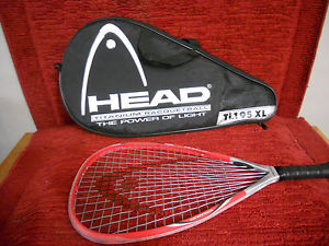**VERY NICE** Head Ti.195 XL Titanium Racquetball Racquet 3⅝" Grip & Case