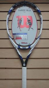 2016 Wilson Three BLX New Tennis Racquet - Unstrung - 4 1/4'' Grip