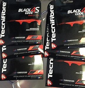 6 Sets Tecnifibre Black Code 4S 17