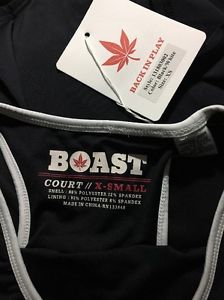 Women's Boast Court Tennis Dress Black XS Stretch Performance NWT