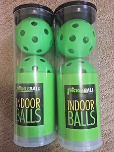 LOT OF 2 PICKLEBALL NEW Indoor Ball SET OF 3 Green SEALED IN CONTAINER FREE SHIP