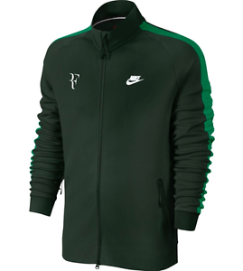 Roger Federer Nike Premier RF Tech Fleece Jacket 644780-327 Green N98 AO 2016