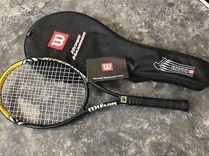 Wilson Hyper Hammer 6.3 Midplus 95 Carbon Tennis Racquet 4 1/8 Grip EX-NM W Case