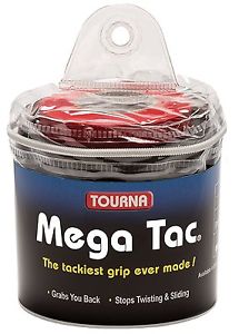 Tourna Mega Tac Racquet Grip 30-Pack, Black