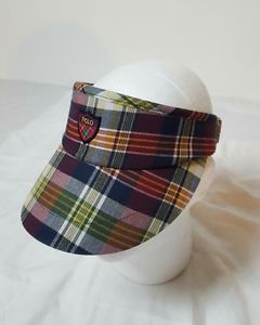 Polo by Ralph Lauren Men's Plaid Adjustable Golf Hat Visor