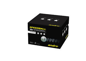 Andro Ballon de vitesse, 100er-Pack Balles de tennis de table Balle