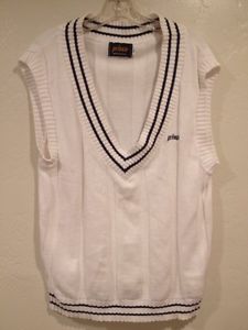 VTG Prince Tennis Brand Sweater Vest Medium A17