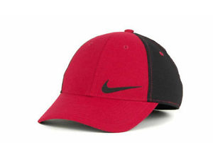 Nike White Red Black DRI-FIT Legacy 91 Tennis Golf Swooshflex Flex Fit Hat Cap