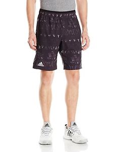 adidas Men's Tennis Essex Trend Bermuda Shorts, Black/Glow Orange, Medium