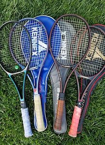 LOT OF 4 VINTAGE PRO KENNEX GRAPHITE TENNIS RACKETS RARE COLLECTION 1980'S