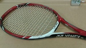 Near Mint Yonex VCore Xi 98 tennis racquet, 4-1/4;  (Black/Red) Strung. No cover