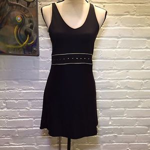 Tennis Dress by TAIL Size Small, Black Gold Rhinestones, Stretch, Dry Fit, Flair