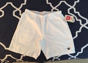 Boy's Wilson White Tennis Shorts - Size Small