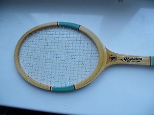 Vintage Wooden USSR Tennis Racquet Racket Ukraine (ORIGINAL STRINGS)