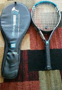 Wilson Carbon Hyper Hammer 4.3  4 1/8 grip/HS1 Tennis Racquet W/Original Case