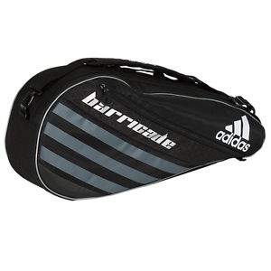 Barricade IV Tour 3 Pack Tennis Bag Black and Dark Silver