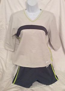 Fila Performance Tennis Top L Shorty Short XL Grey Green #8