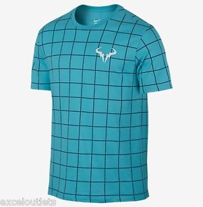 NWT! Nikecourt Premier Rafa (Rafael Nadal) Crew Tee Men Sz M 739475 429 (#3245)